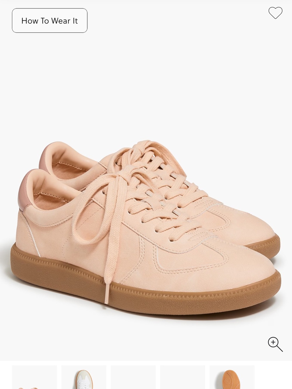 Women’s J. Crew City Tour Sneakers in Sunwashed Coral